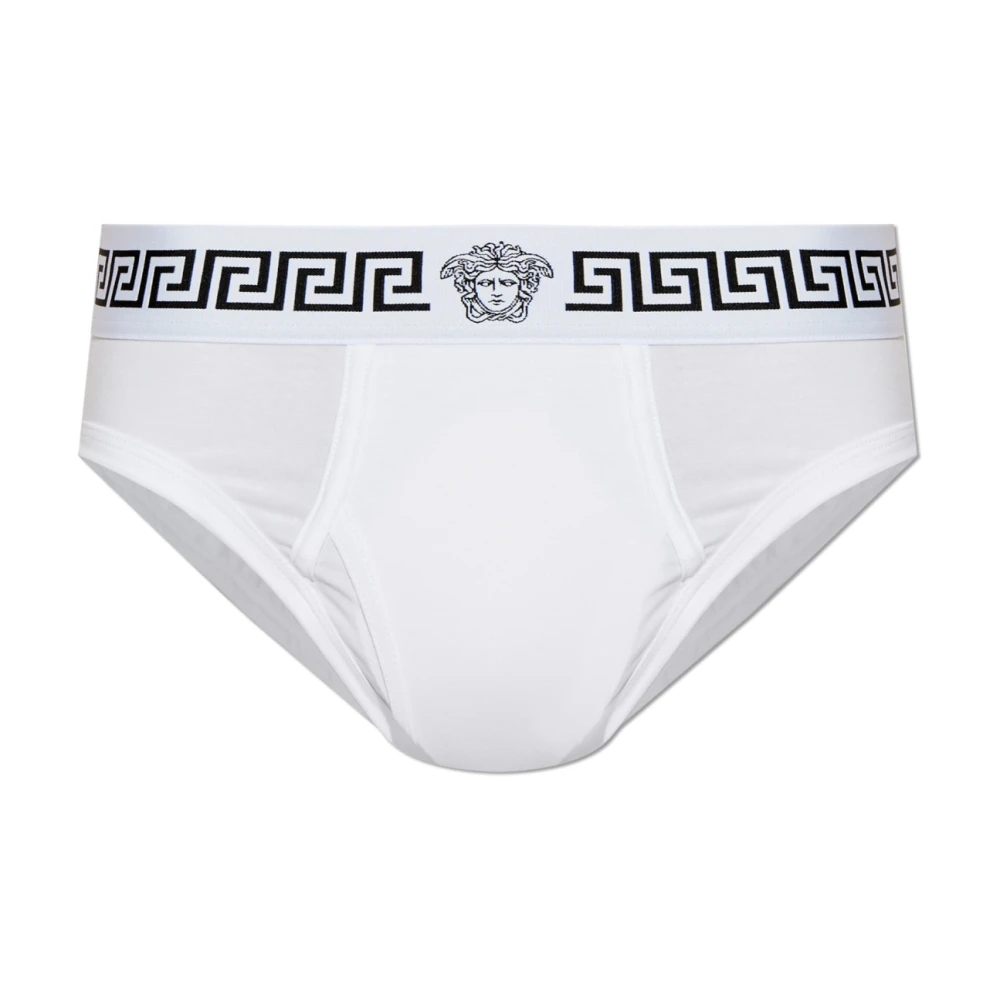 Versace Herren Weiß - Cotton-Jersey Briefs - Underwear - M