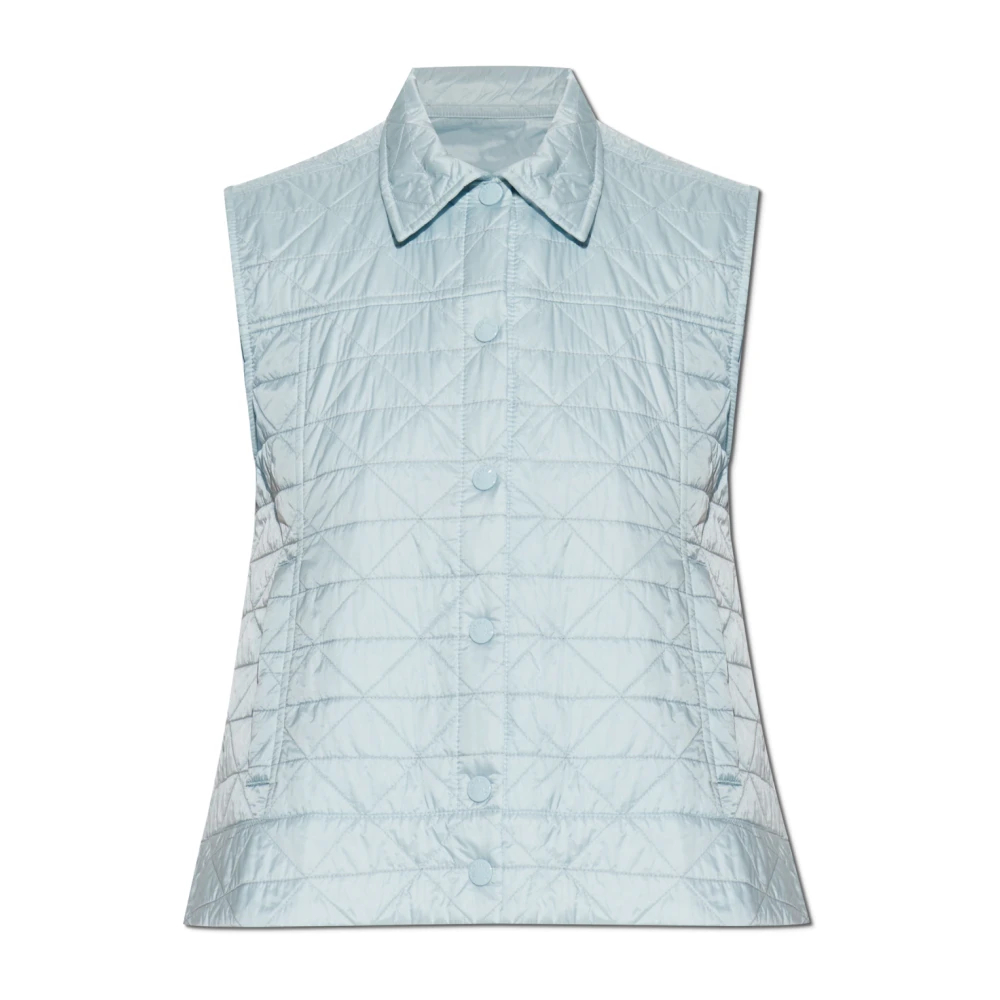 Moncler Damen Blau - Gepolsterte Weste Vayres - Jackets - S