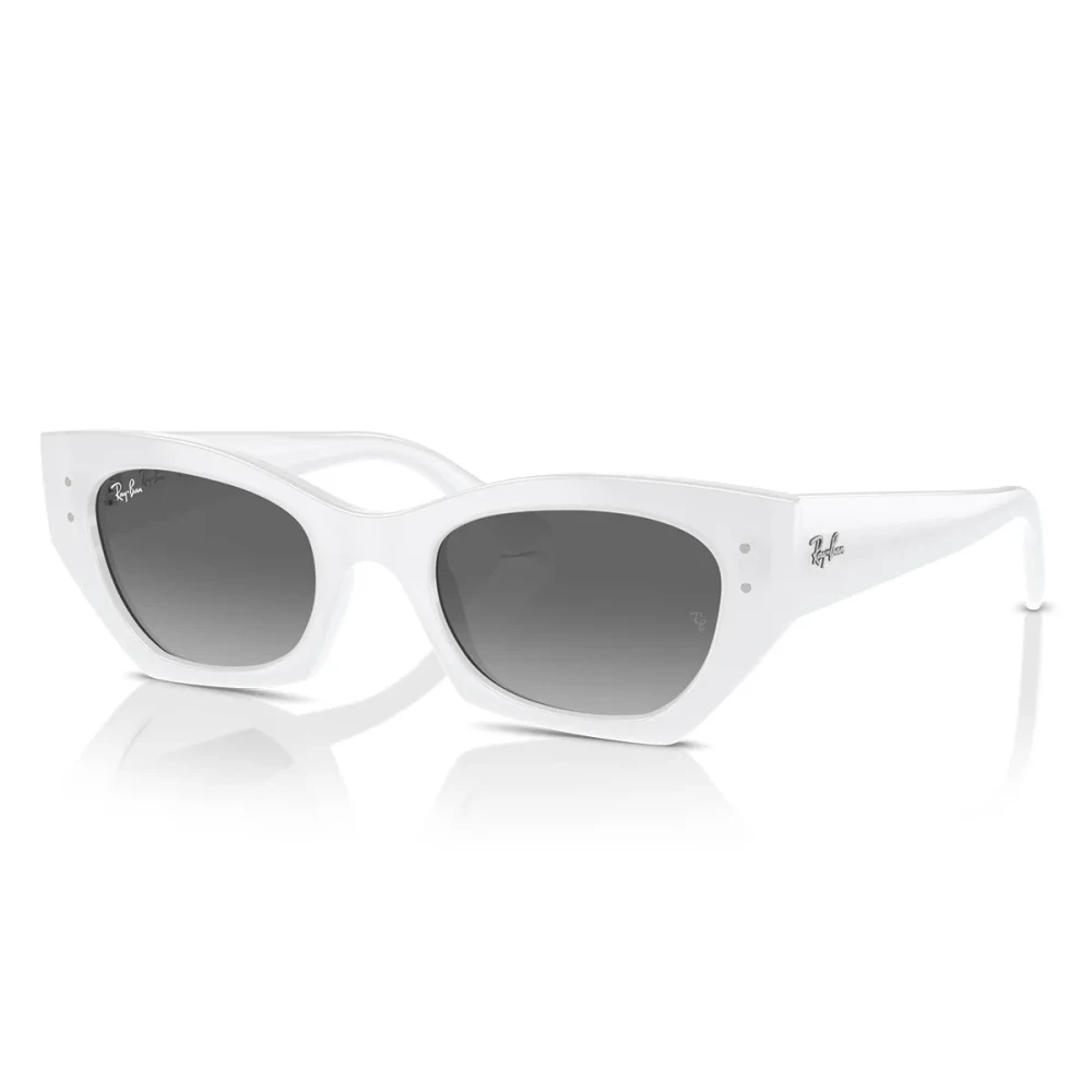 Ray-Ban Unisex Weiß Zena 0Rb4430 675911 Kunststoff Irregular Sonnenbrille Mit Sehstärke, Verglasbar; Sunglasses; Auch Als Gleitsichtbrille - Image 8