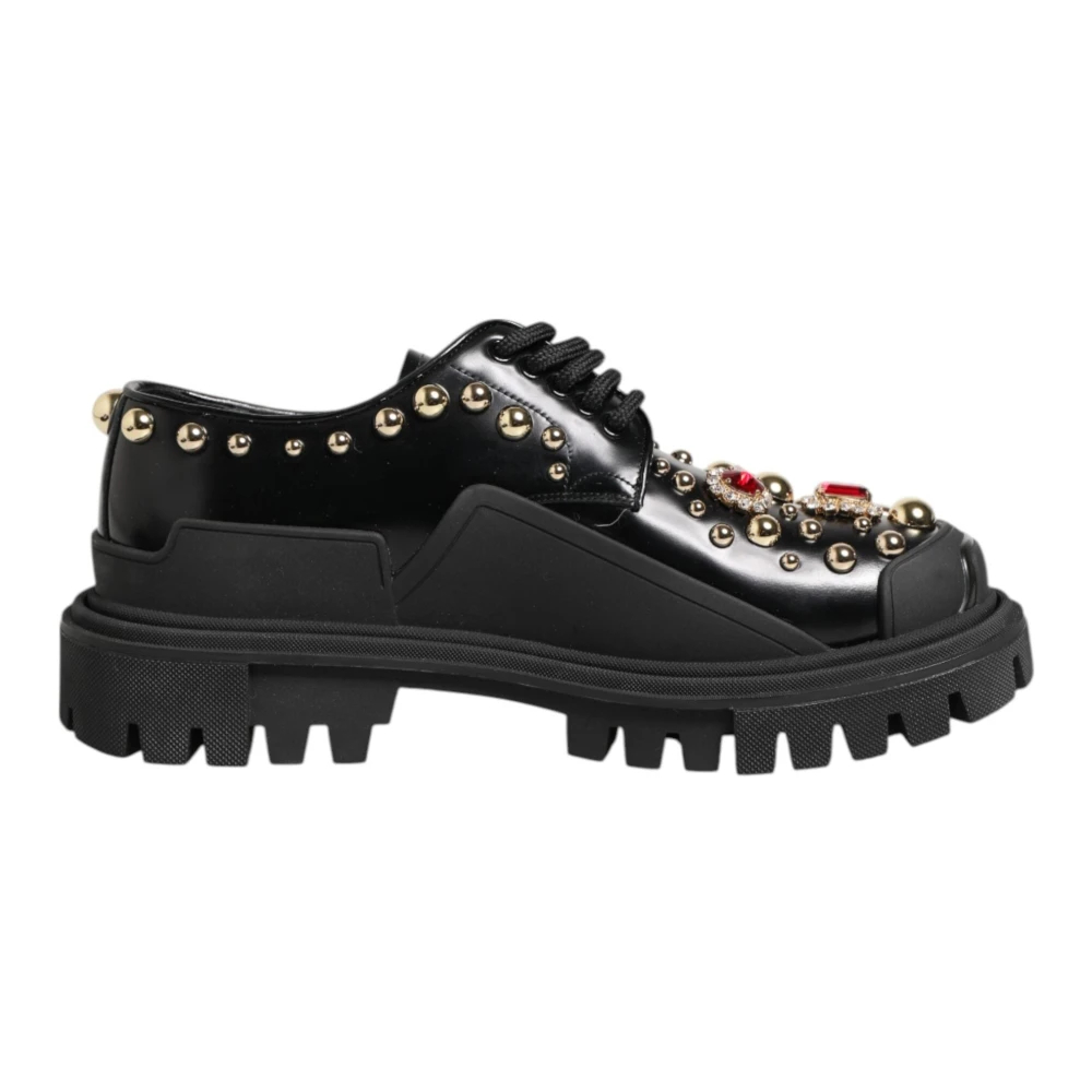 Dolce & Gabbana Damen Schwarz - Derby Schnürschuhe - Shoes - K - 36 Eu