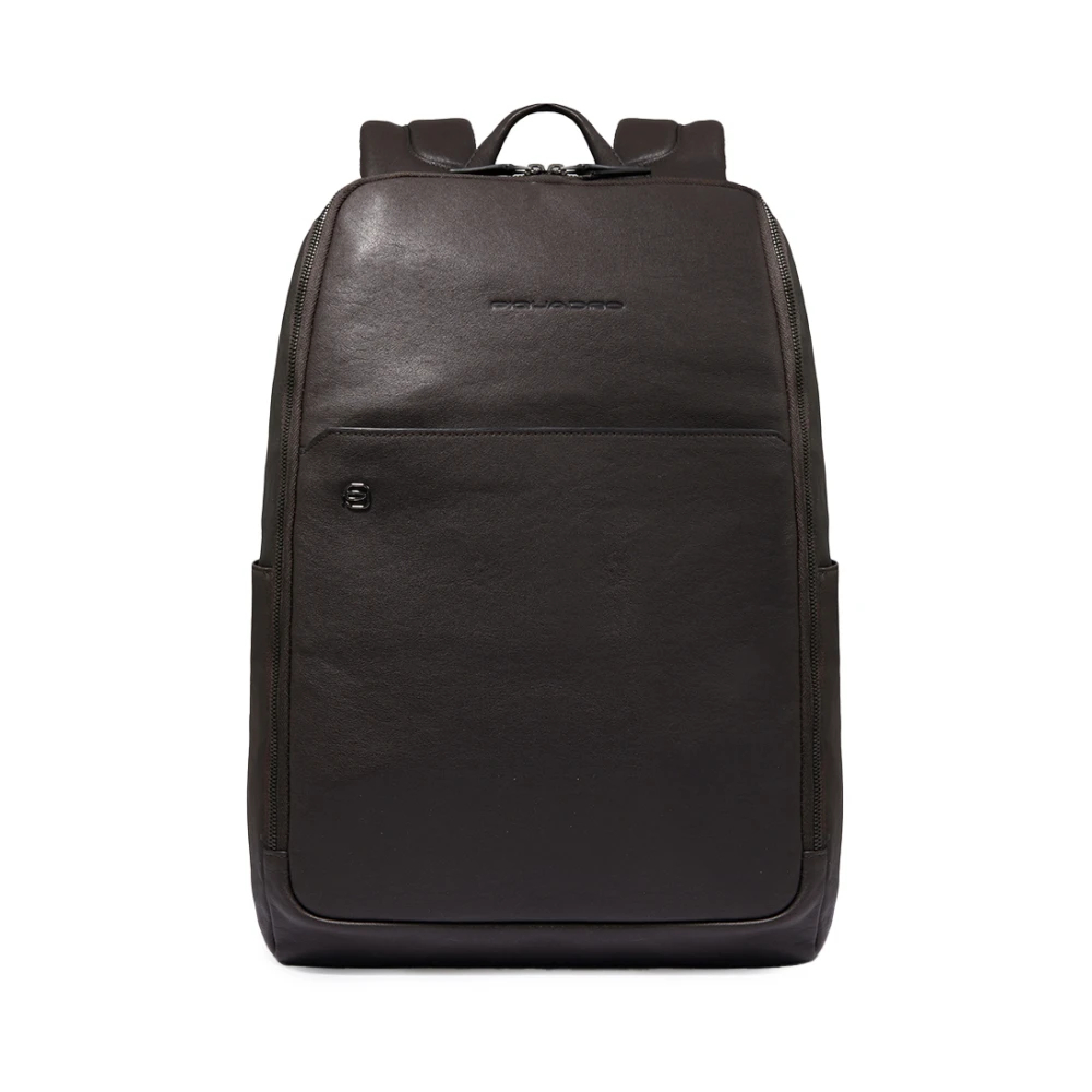 Piquadro Herren Braun - Personalizable Laptop Backpack 14 - Bags - One Size
