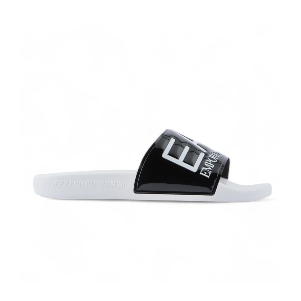 Emporio Armani Ea7 Herren Schwarz - E Flip Flops & Slider Für Männer - Shoes - K - 43 1/2 Eu