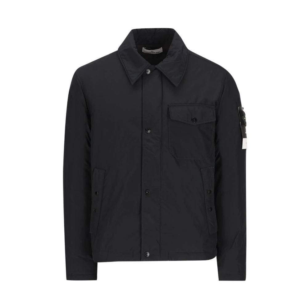 Stone Island Herren Schwarz Daunenjacke, Gr. S - Bild 4