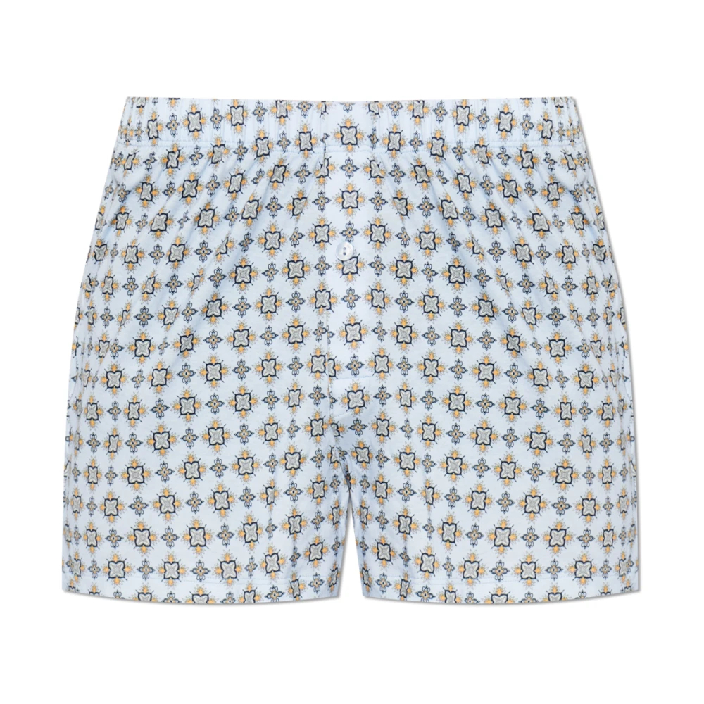 Hanro Herren Blau - Fancy Jersey Boxers - Underwear - Xl