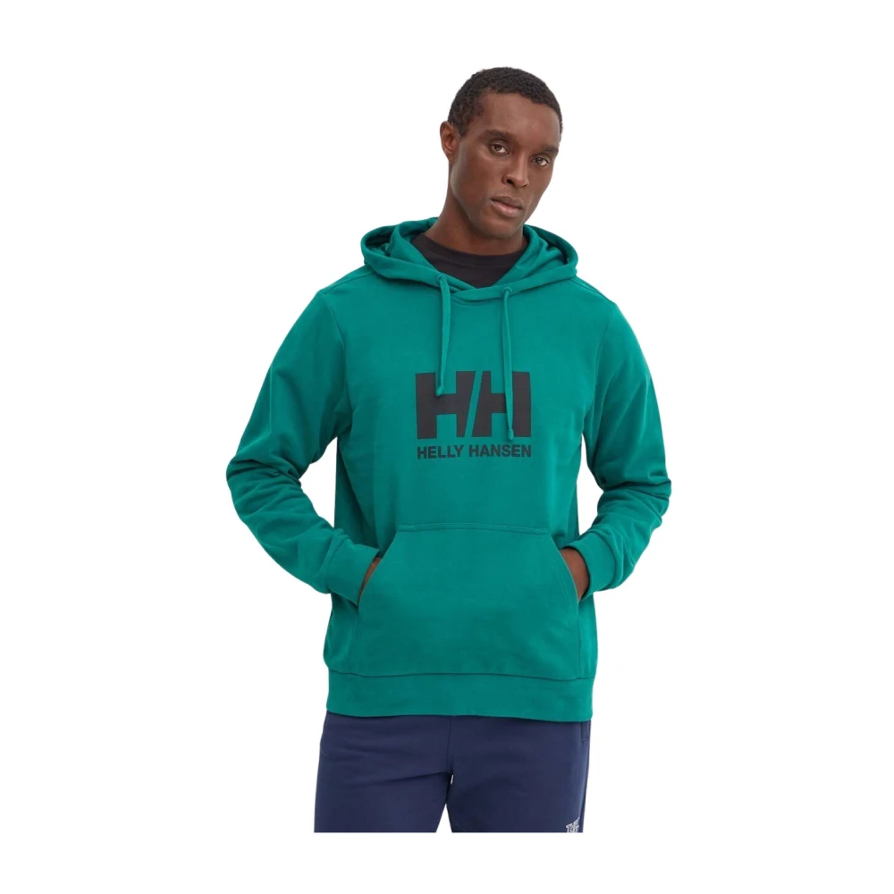 Helly Hansen Herren Grün Hoodie Logo 2.0 - Bild 3