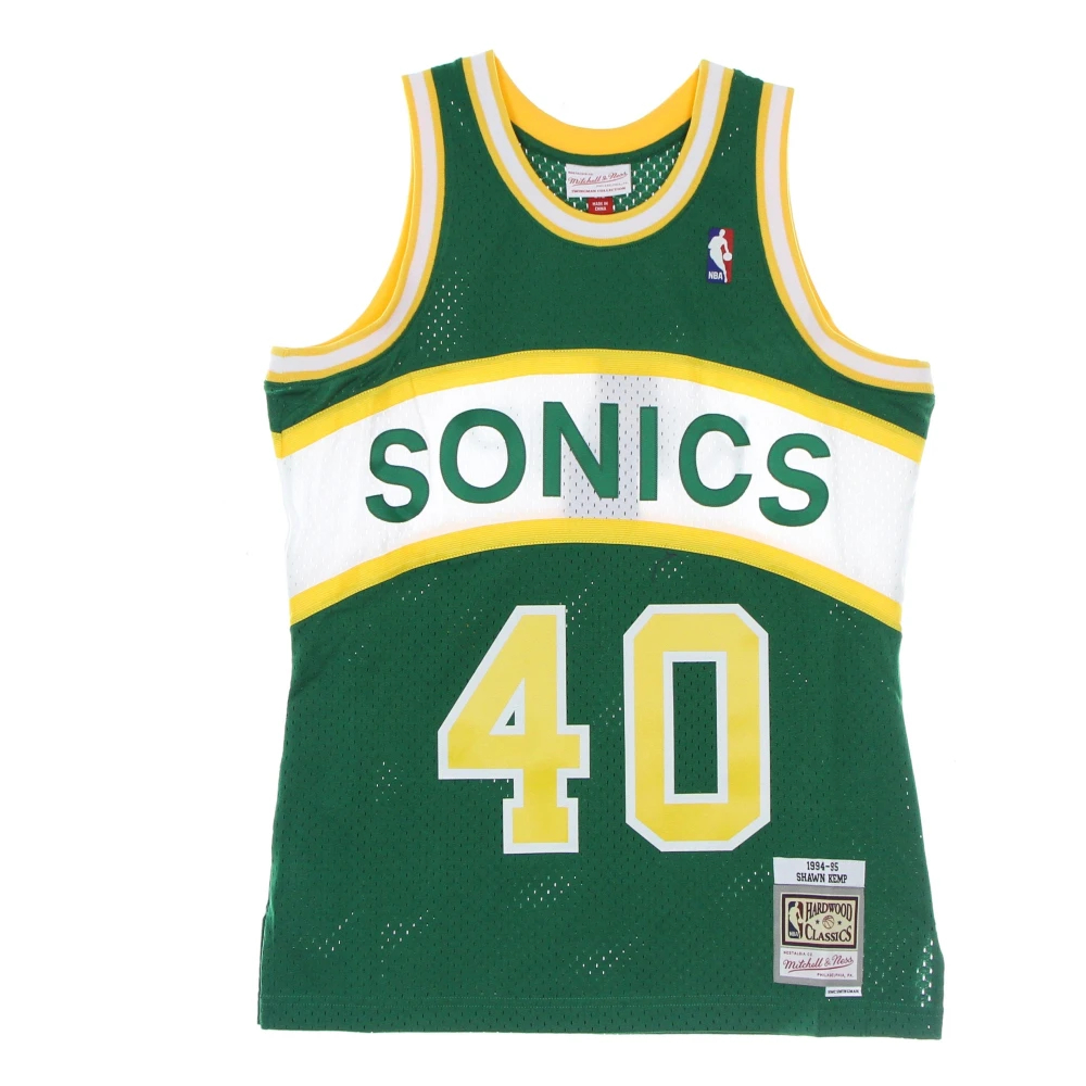 Mitchell & Ness Herren Grün Nba Swingman Jersey Seattle Supersonics 1994-95 Shawn Kemp #40 - Bild 3