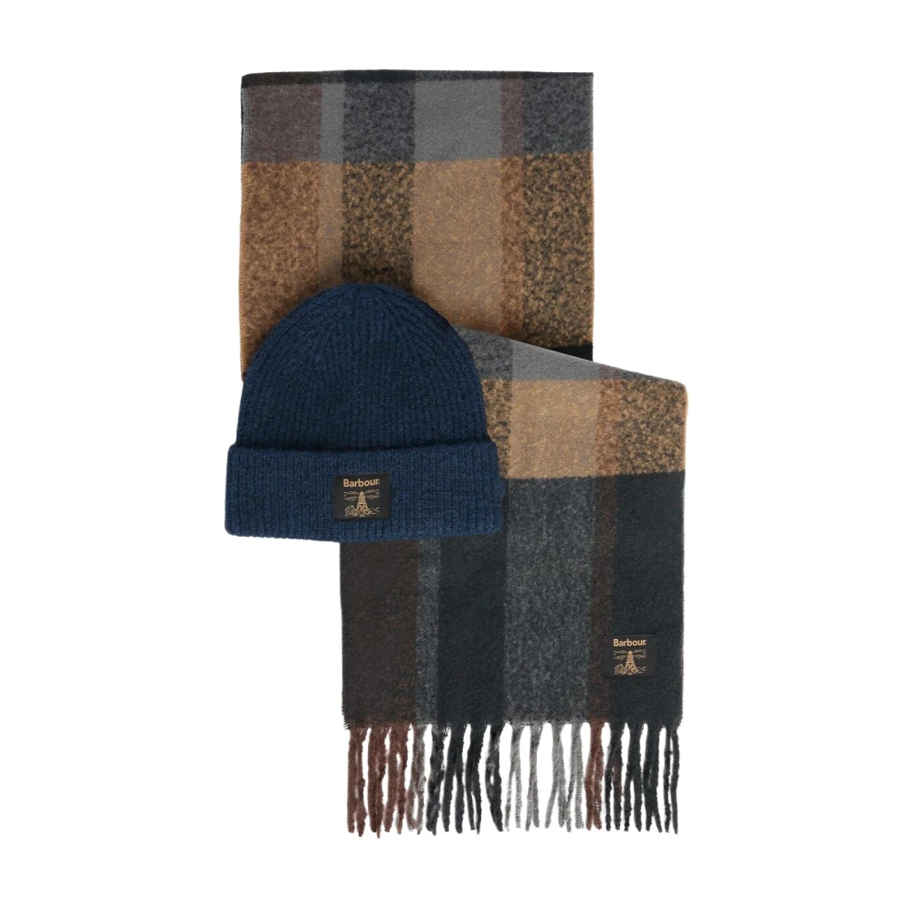 Barbour Westerdale Logo Badge Beanie & Scarf Set - Bild 4
