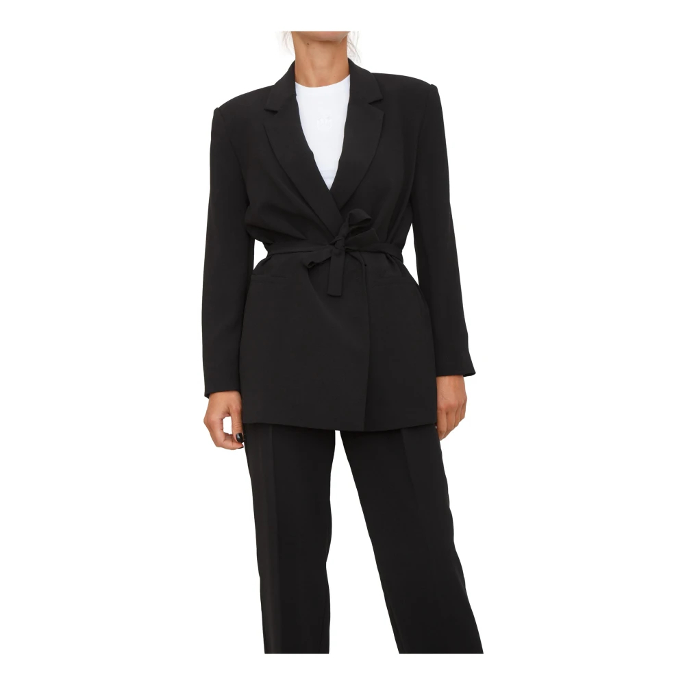 Armani Exchange Damen Schwarz - Er Blazer Polyester Stilvolle Mode - Jackets - K - 2XS