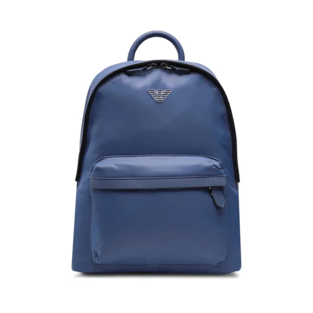 Emporio Armani Herren Blau - Asv Nylon Round Backpack - Bags - One Size