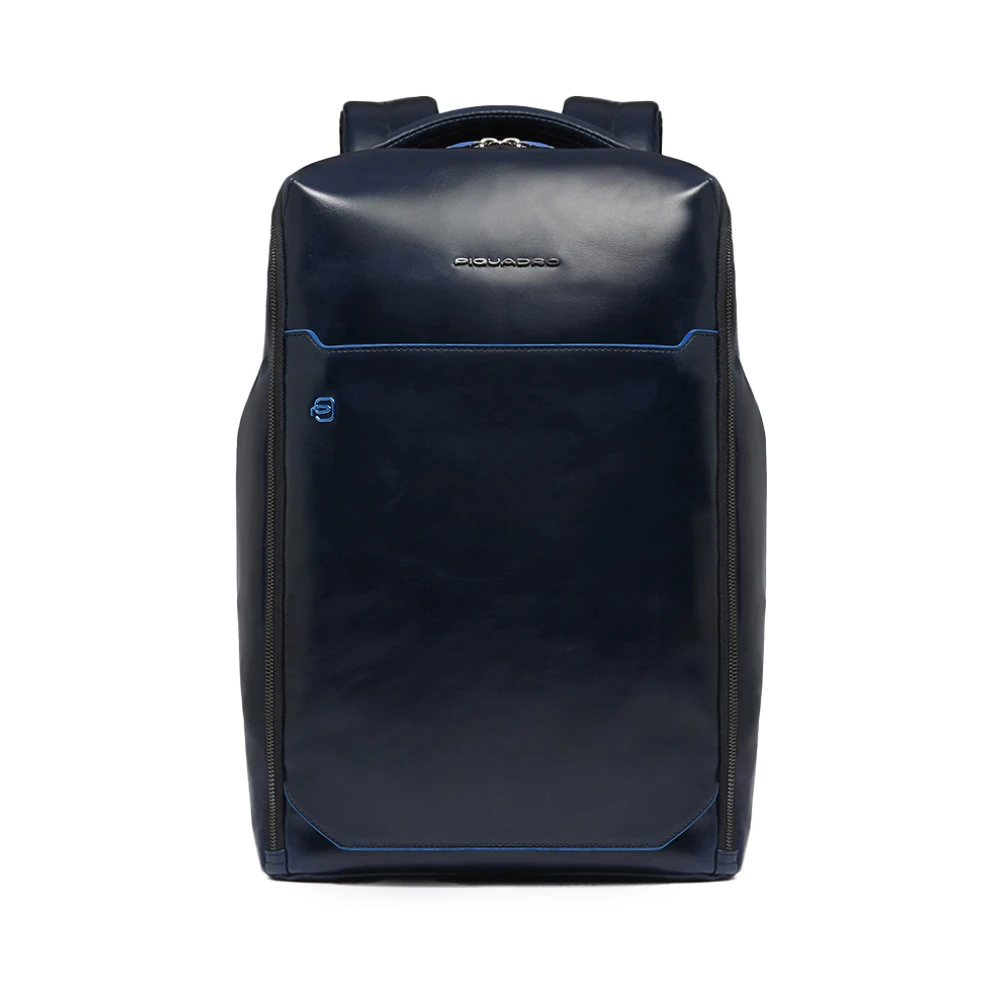 Piquadro Herren Blau - Personalizable Laptop Backpack 14 - Bags - One Size