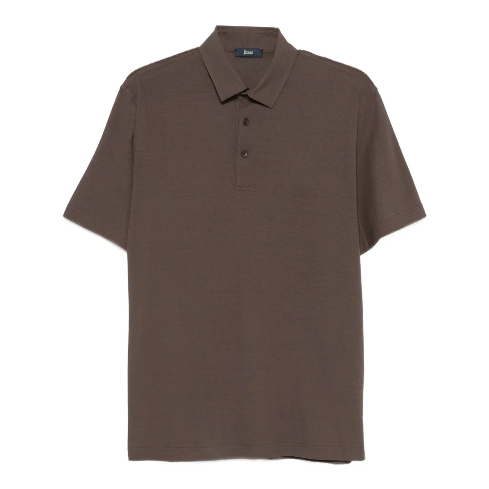 Herno Herren Braun - Jersey-Krepp-Polohemd - Tops - M