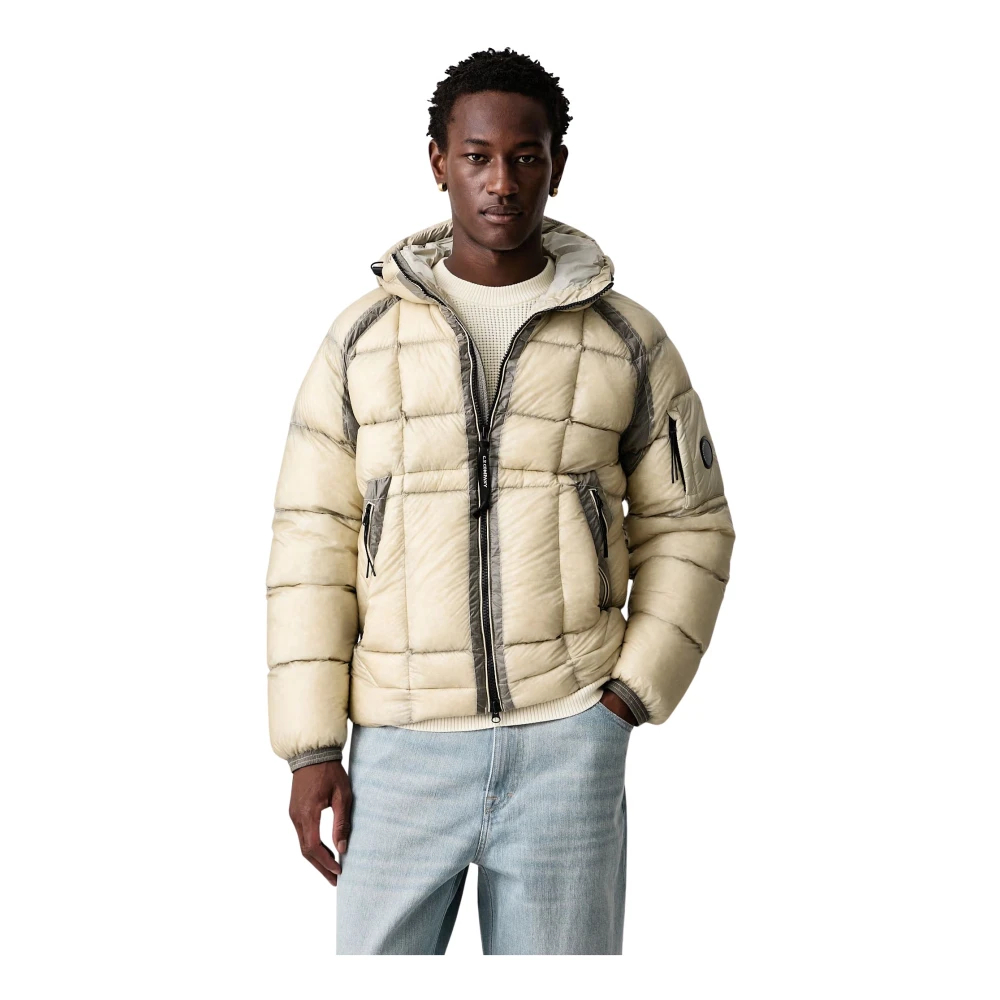 C.p. Company - D.d. Shell Daunenjacke Mit Kapuze - Jackets - Herren - Beige - L - Bild 8