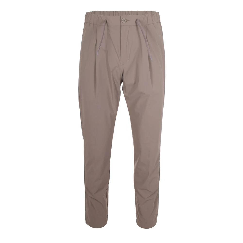 Herno Herren Braun - Bundfaltenhose Mit Schmal Zulaufendem Bein - Trousers - L