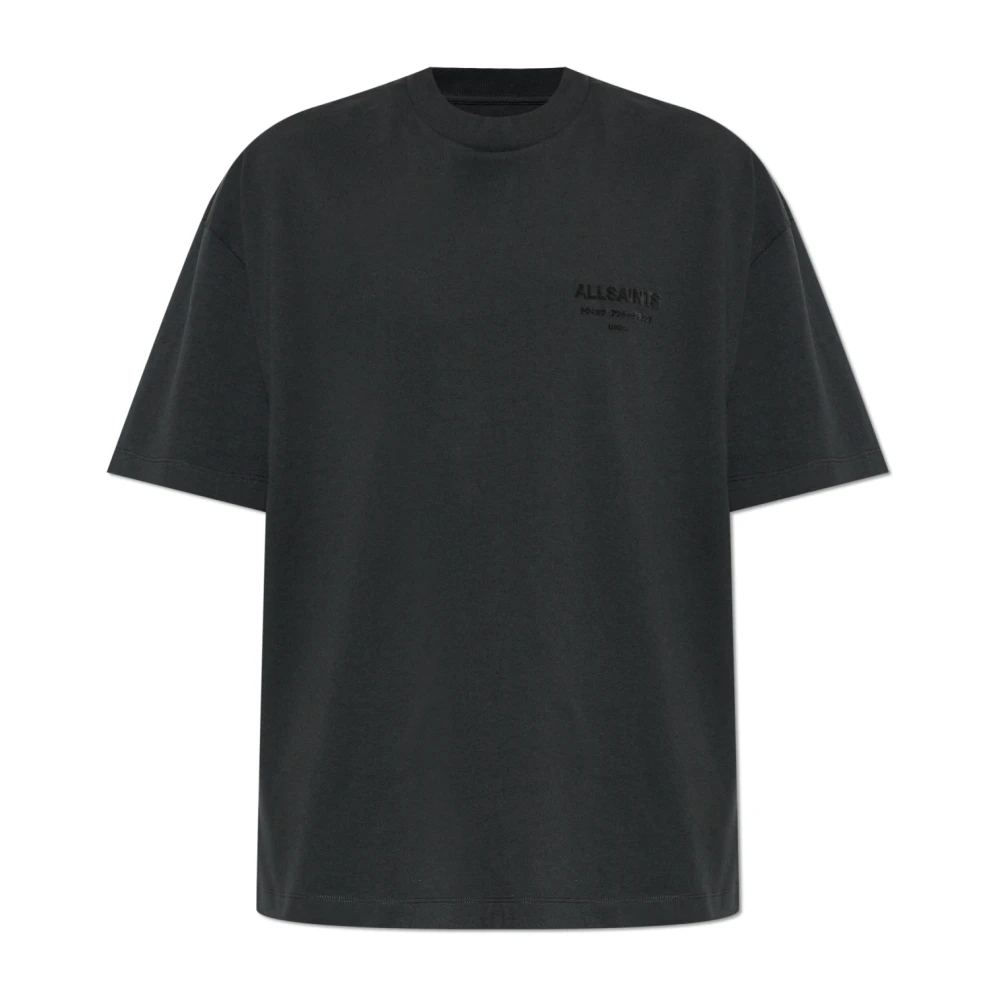 Allsaints Herren Grau Xander Ss Crew Tee - Bild 5