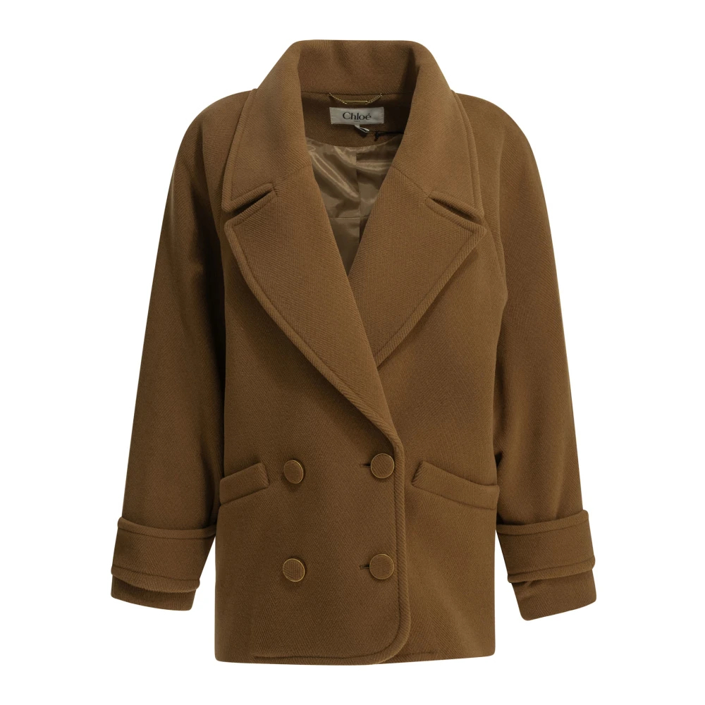 Chloé - H26 Jacke - Coats - Damen - Braun - S - Bild 7