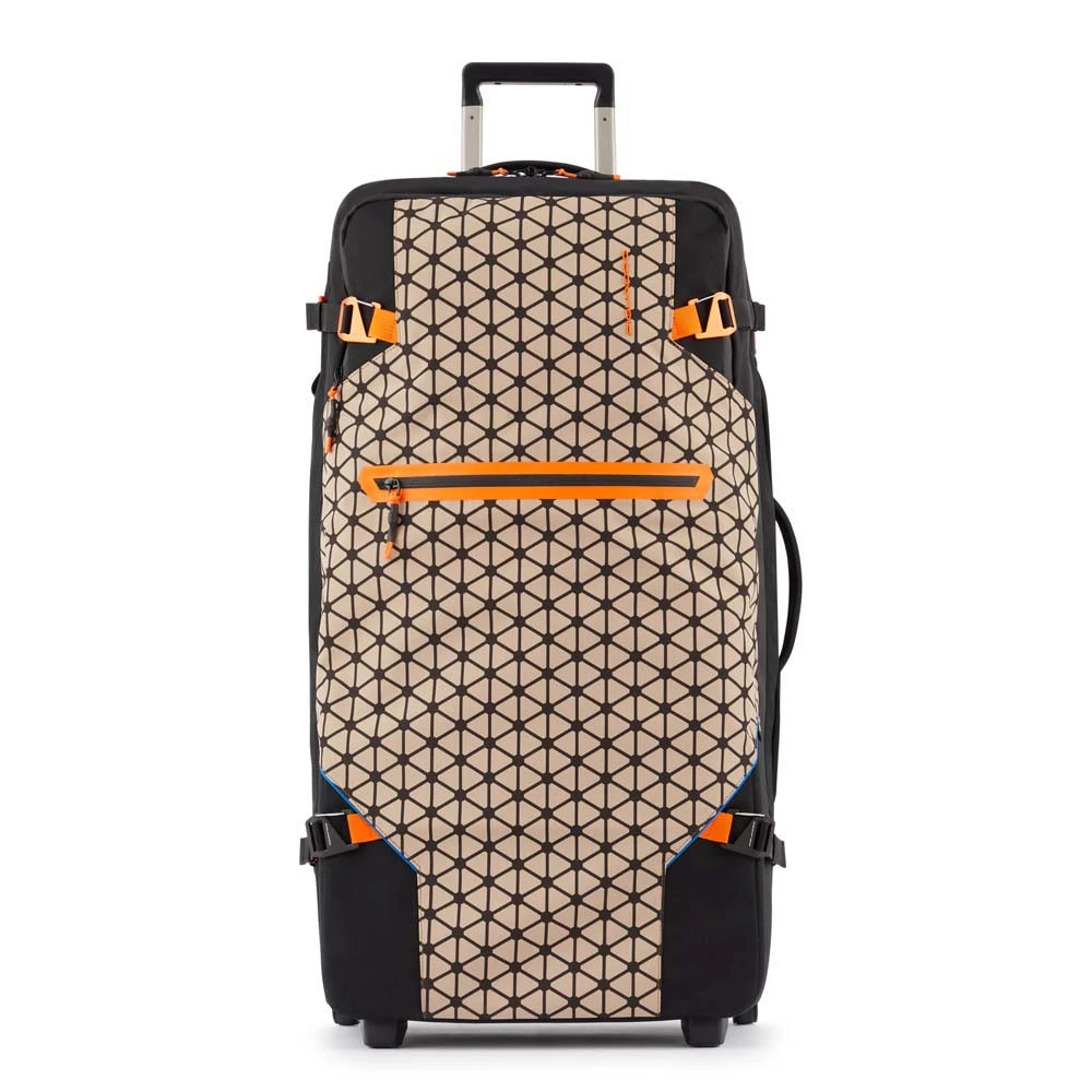 Piquadro Unisex Beige - Großer Trolley-Koffer Aus Stoff - Suitcases - One Size
