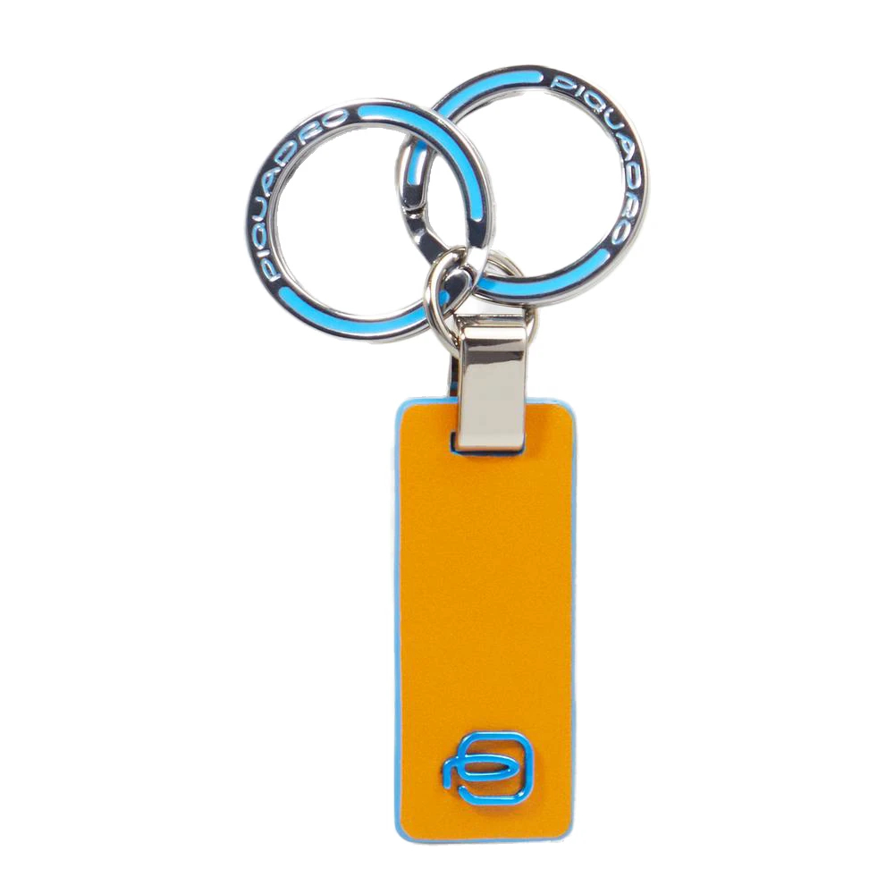 Piquadro Unisex Gelb - Schlüsselanhänger Mit Zwei Ringen - Accessories - One Size