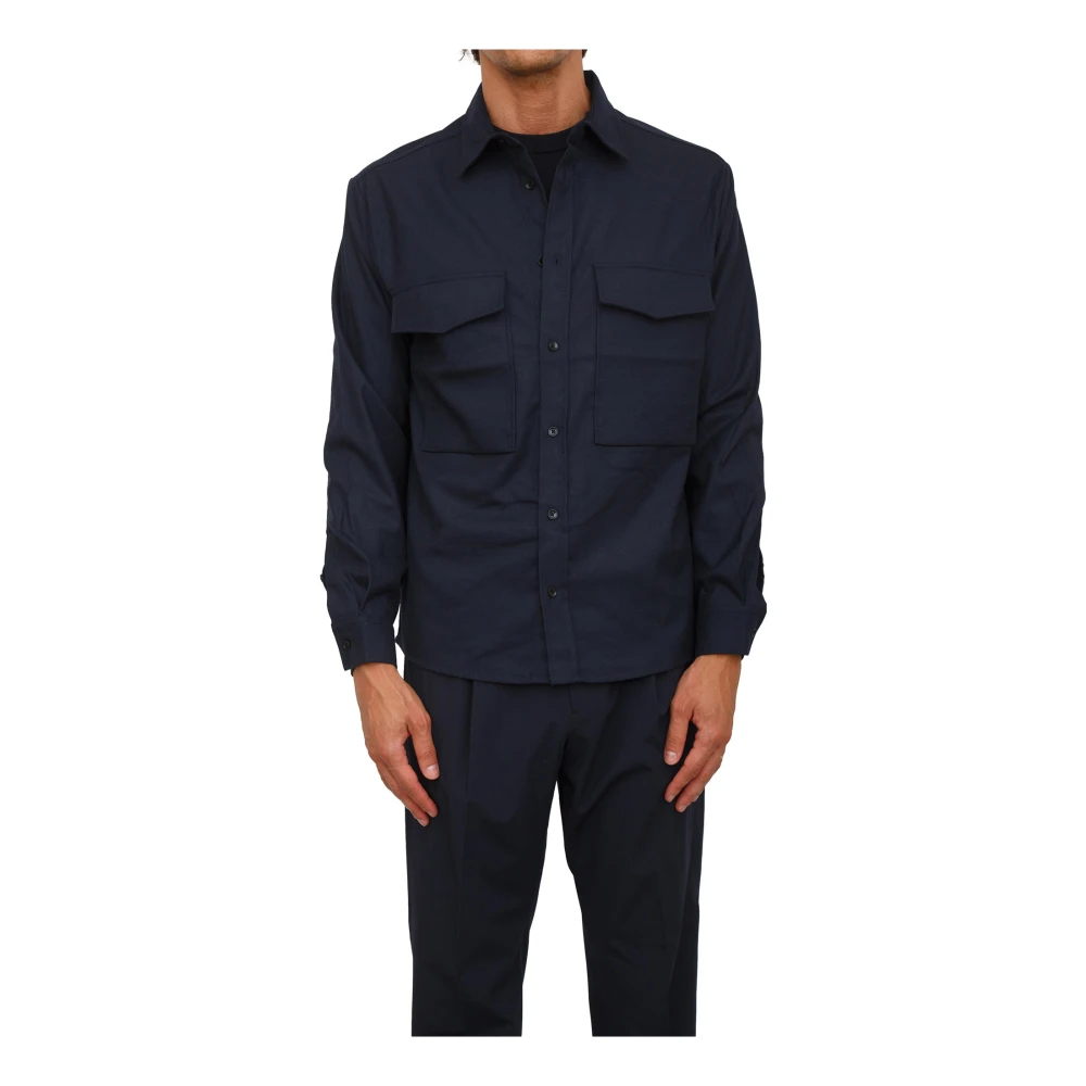 Antony Morato Herren Blau - Relaxed Fit Hemd - Shirts - M