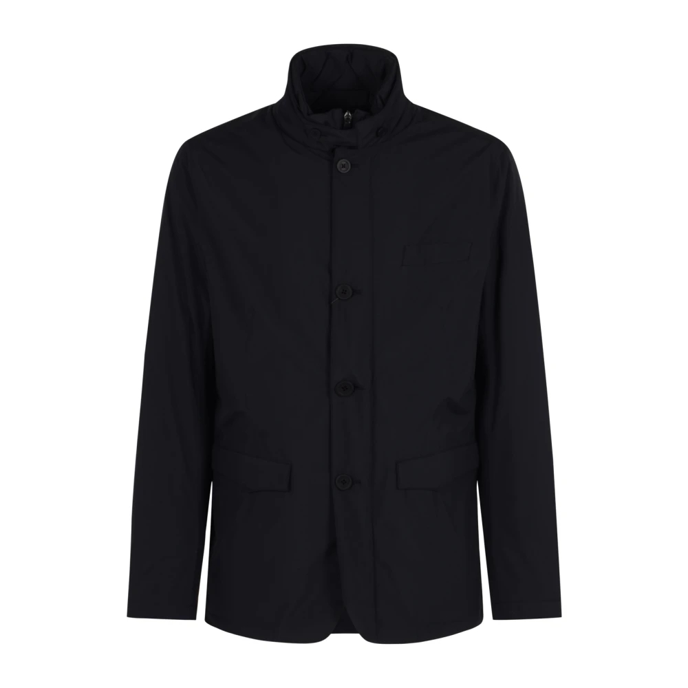 Herno Herren Blau - E Piumino Blazer Glatter Mantel - Jackets - 4XL