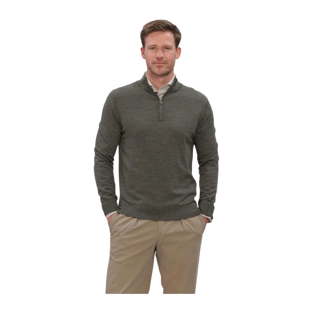 Profuomo Merino Fine-Knit Half-Zip Sweater - Bild 6