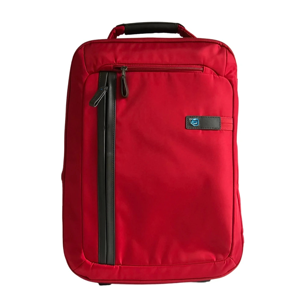 Piquadro Damen Rot - Weicher Trolley Koffer Unisex - Suitcases - One Size