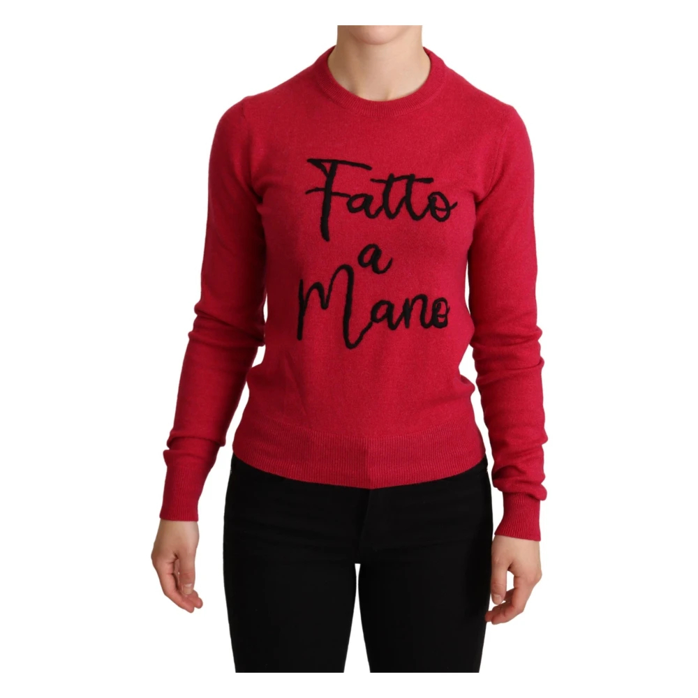 Dolce & Gabbana Herren Rosa - Luxuriöser Kaschmirpullover - Knitwear - Xs