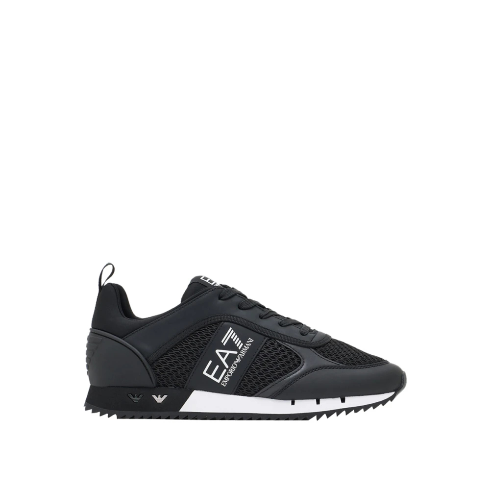 Emporio Armani Ea7 Herren Schwarz - Weiße Schnür-Sneakers - Shoes - K -42 Eu