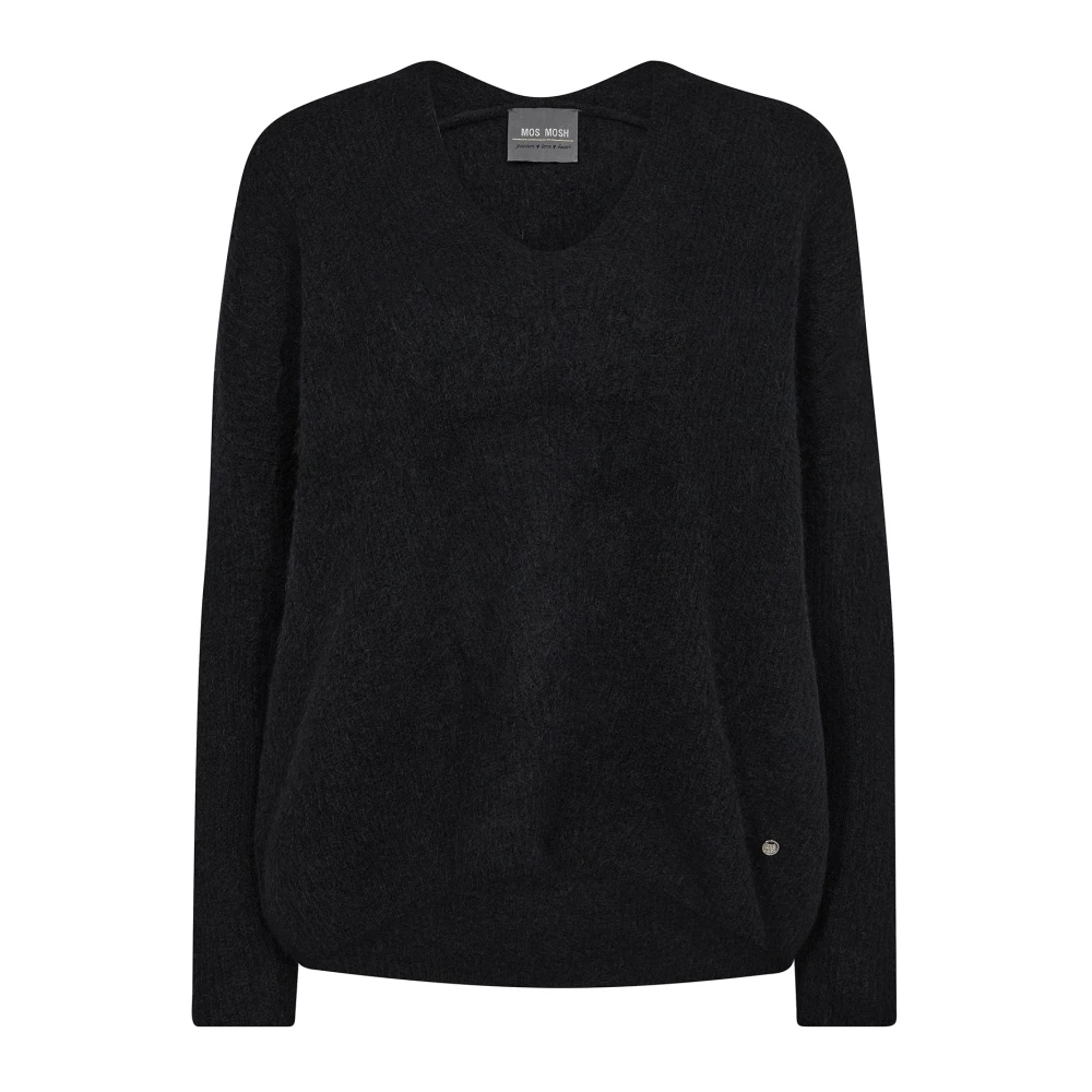 Mos Mosh - Mmthora V-Ausschnitt Strickpullover - Knitwear - Herren - Schwarzk - S - Bild 8