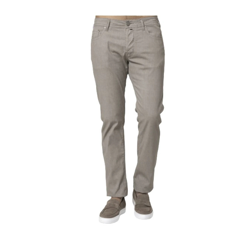 Jacob Cohën Herren Grau - Taupe Baumwoll Jeans Bard Chinos - Trousers - W40