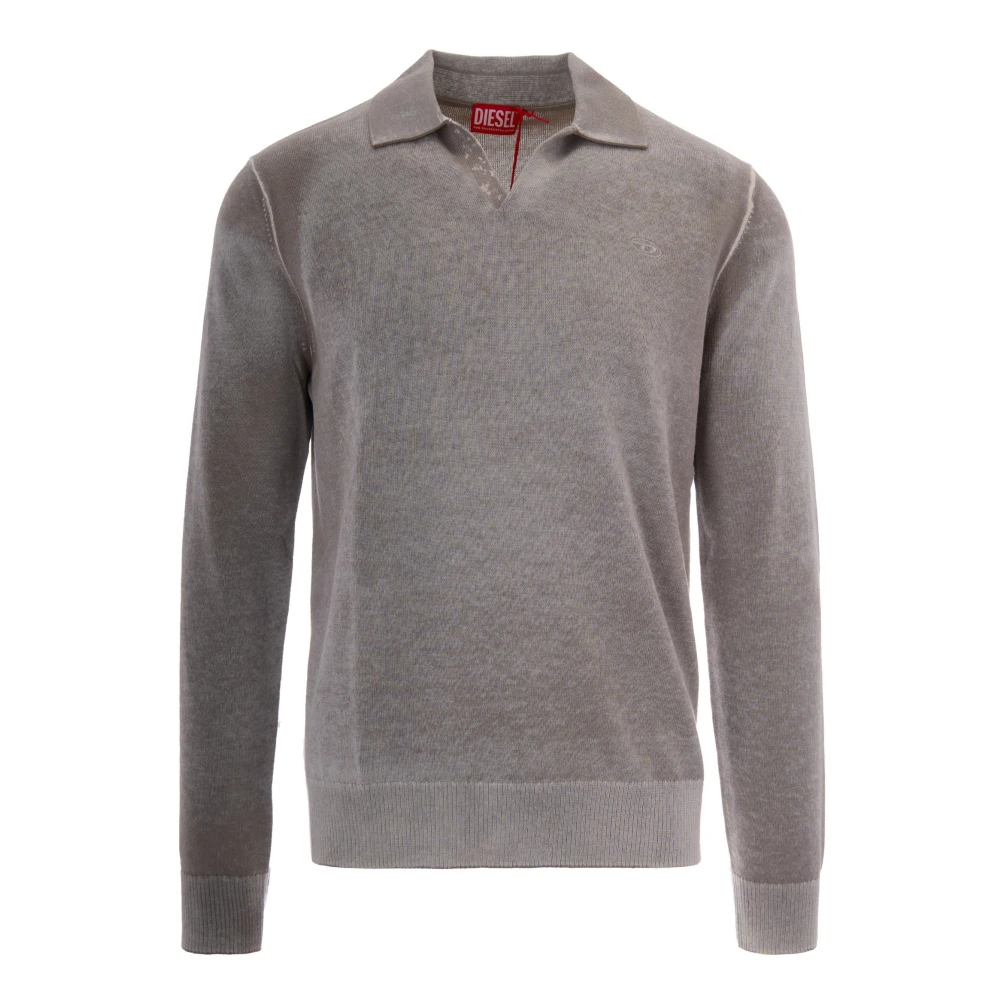 Diesel - K-Lawrence V-Ausschnitt Strickware - Knitwear - Herren - Beige - L