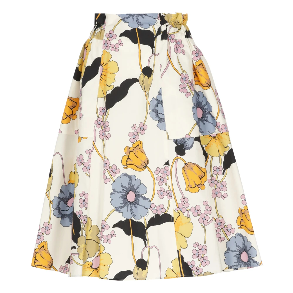 Marni Damen Multicolor - Melodia Poplin Midi-Rock - Skirts - Mehrfarbig -Xs