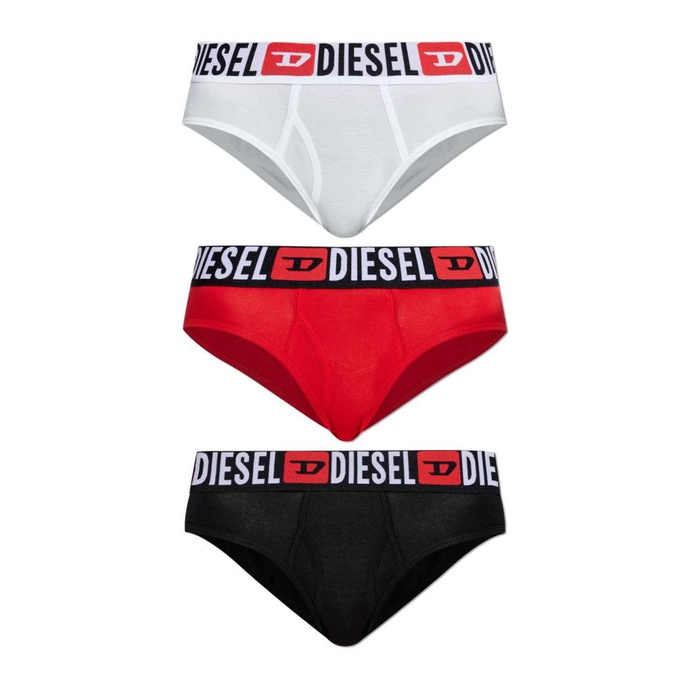 Diesel Damen Multicolor - Oxy-D-Core-3Pack Slips Trio - Underwear - Mehrfarbig - Xl