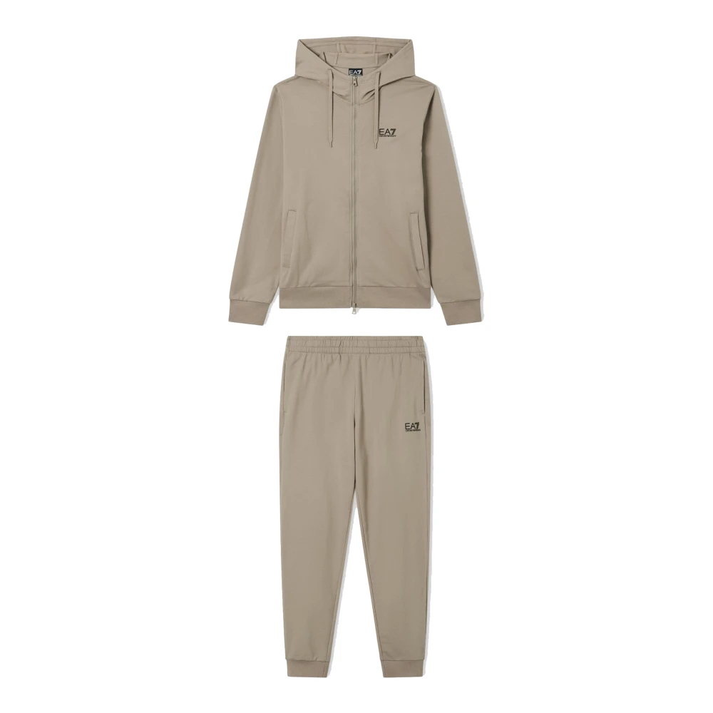 Emporio Armani Ea7 Herren Beige - Core Identity Trainingsanzug - Sport - S