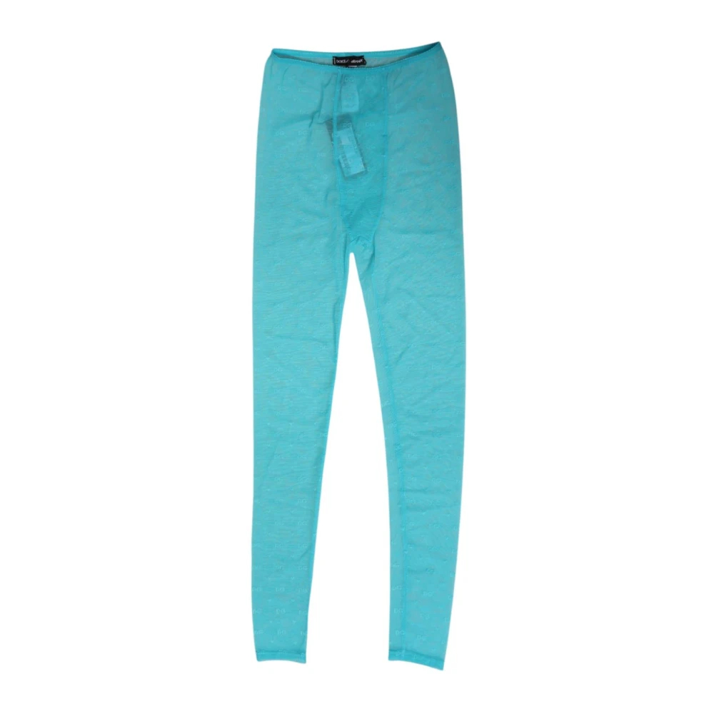 Dolce & Gabbana Damen Blau - Elegante Spitze Leggings Hose - Trousers - S