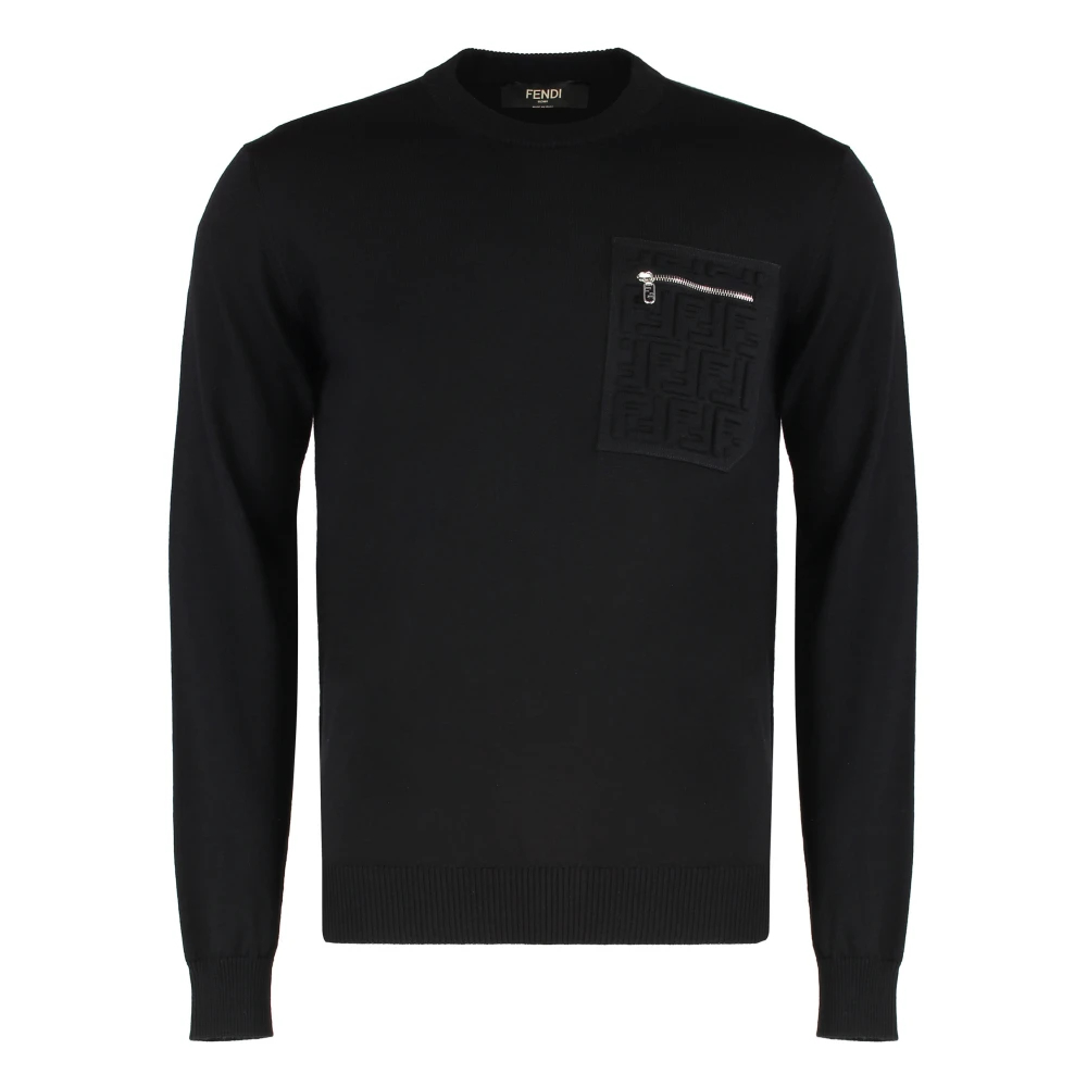 Fendi Herren Schwarz - Strickware - Knitwear - K - L