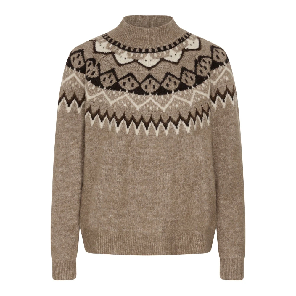 Cream , Damen, Strickwaren, Braun, L - Bild 4