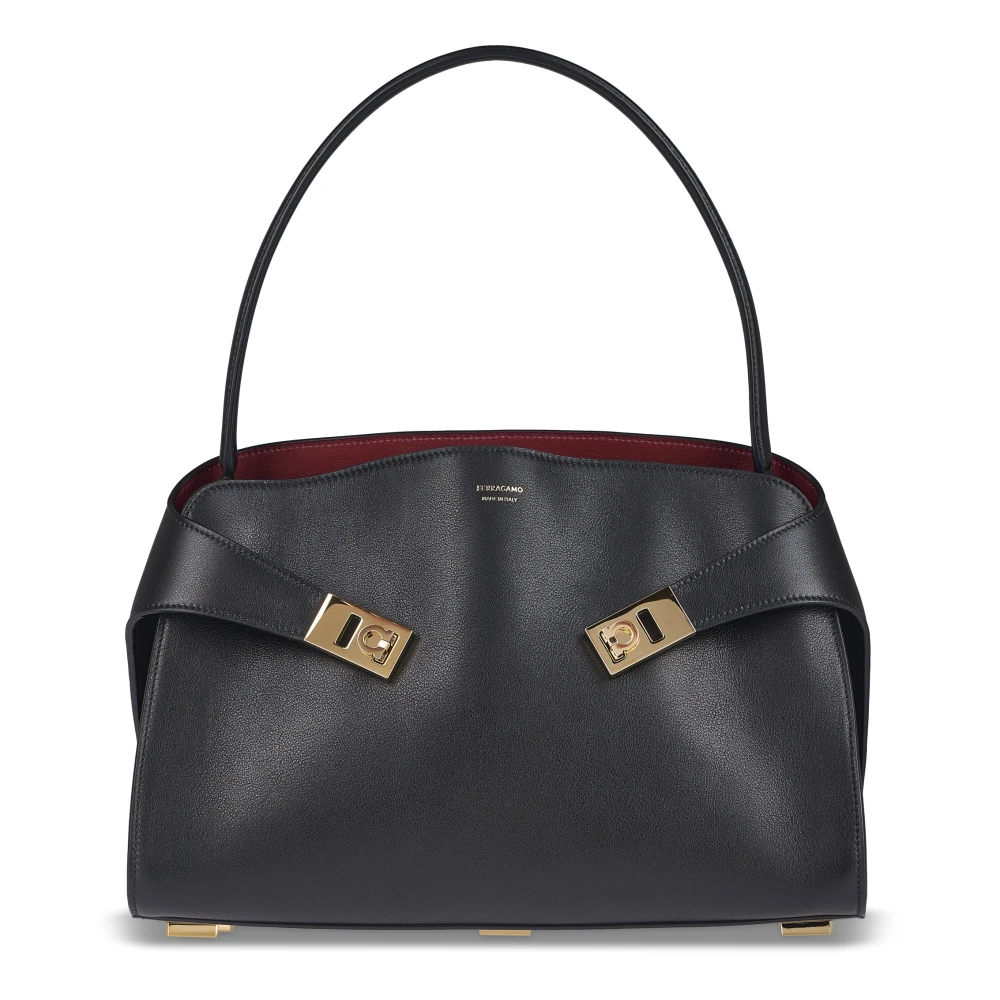 Ferragamo - Hug Soft Bicolor Bag - Bags - Damen - Schwarzk - One Size - Bild 8