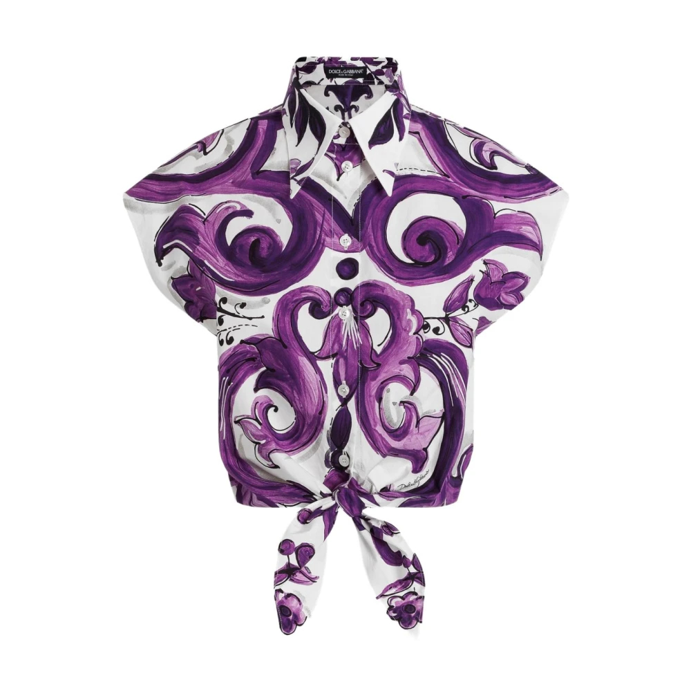 Dolce & Gabbana Damen Violett - Stilvolle Hemden Kollektion - Blouses & Shirts - Lila - Xs