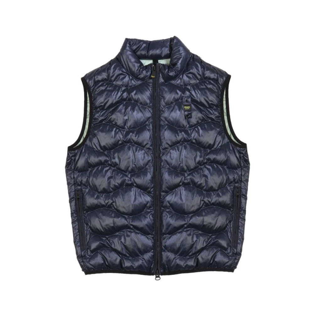 Blauer Herren Blau Er - Gepolsterte Weste Polyester Wellen - Jackets - Xl