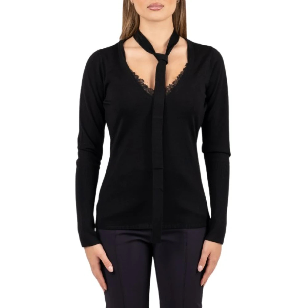 Pinko , Damen, Strickwaren, Schwarzk, M - Bild 2