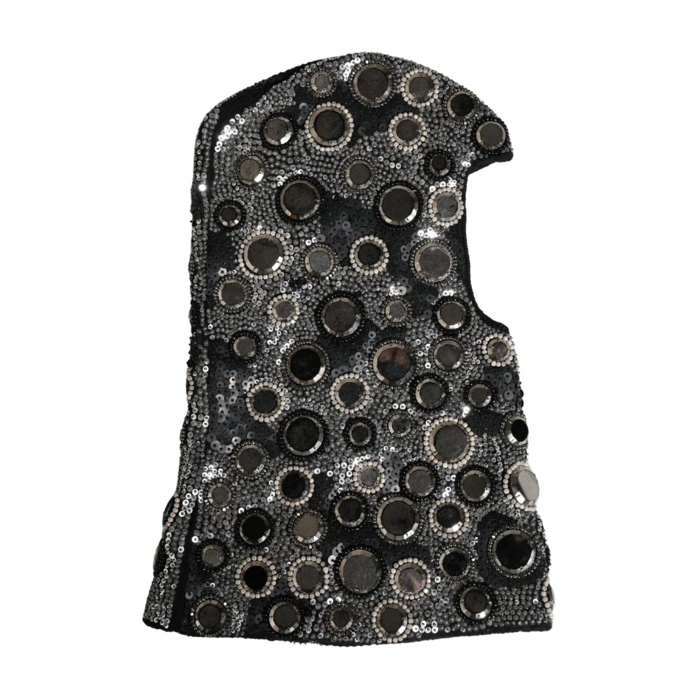 Dolce & Gabbana Damen Schwarz - Embellished Balaclava Hat - Accessories - K - One Size
