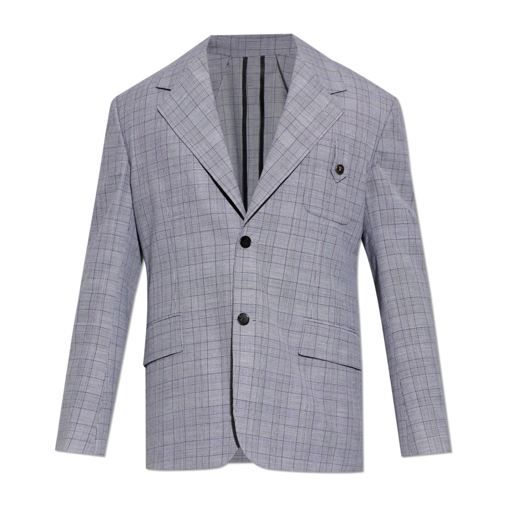 Versace Herren Grau - Wollblazer Mit Karomuster - Jackets - M