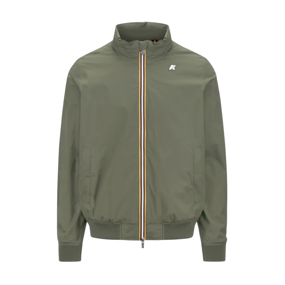 K-Way Herren Grün - Amaury Stretch Nylon Jersey - Jackets - L