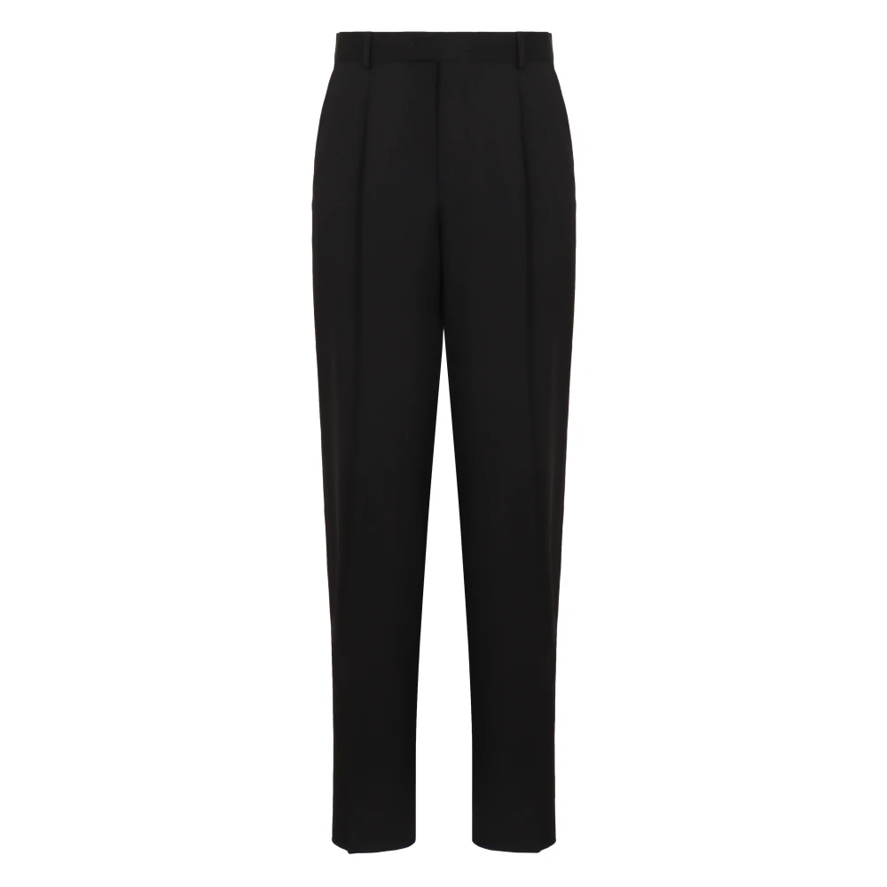 Emporio Armani Herren Schwarz - Klassische Wollhose - Trousers - K - L