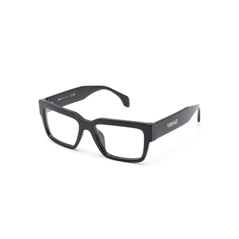 Versace Herren Schwarz Ve3374u Gb1 Optische Fassungen Acetat Quadratisch Normal - Bild 3