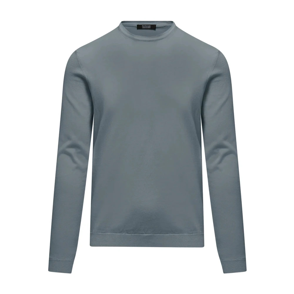 Bomboogie Herren Blau - Rundhals-Strickware - Knitwear - Xl