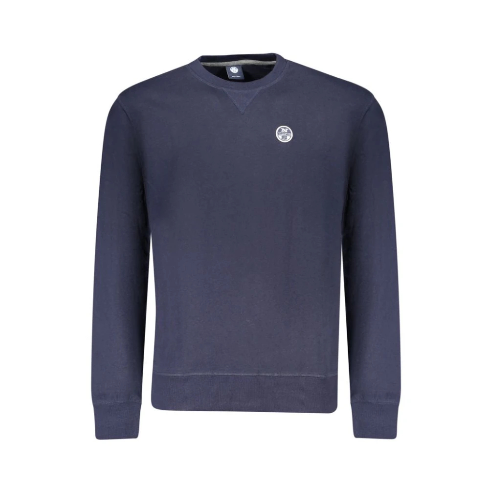 North Sails, Herren, Pullover, Blue Cotton Men's Sweatshirt, Blau, (L) - Bild 5
