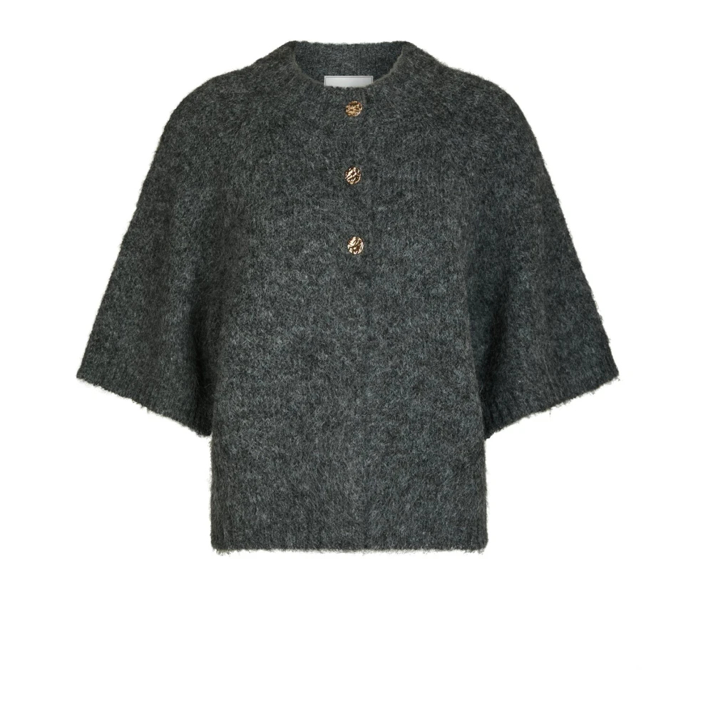 VAN GRAAF Neo Noir Damen Anthrazit Strickjacke Mit Woll-Anteil Wolle Grau, Größe 34 - Bild 3
