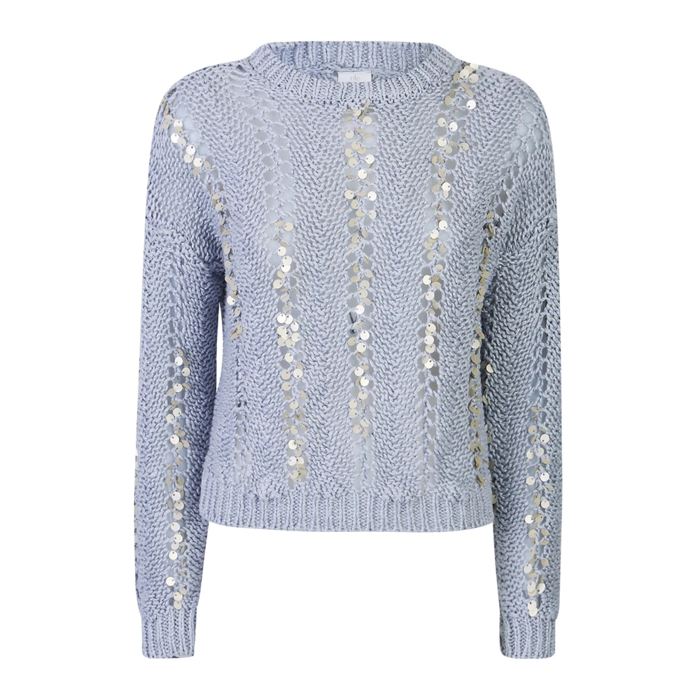 Eleventy Damen Blau - Rundhals-Strickware - Knitwear - Xs