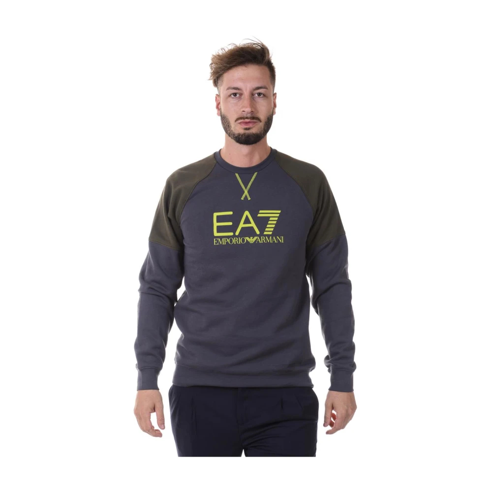 Emporio Armani Ea7 Herren Grau - Sweatshirt Hoodie - Sweatshirts & Hoodies - L